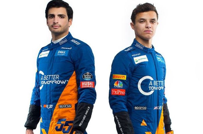 Dua pembalap McLaren, Carlos Sainz Jr., dan Landon Norris