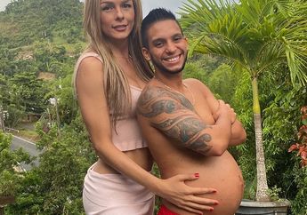 Bikin Heboh, Pasangan Ini Gemparkan Dunia Maya Saat Unggah Foto Sang Suami Hamil 8 Bulan