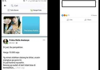 Anak Durhaka, Wanita Ini Tega Jual Ibunya di Media Sosial dengan Harga Rp 10 Ribu karena Penyakitan : Tidur Seharian Gak Jauh Beda dengan Babi