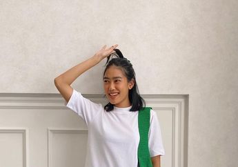 Yuk Tiru 4 Gaya Alika Islamadina Buat Tampil Kece Pakai Kemeja Putih!