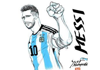 Mangaka Aoashi Gambar Lionel Messi Sebagai Tribute untuk The GOAT