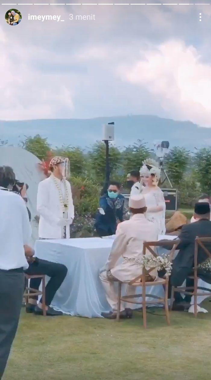 Suasana akad nikah Jenita Janet dan Danu Sofwan, Rabu (11/11/2020).