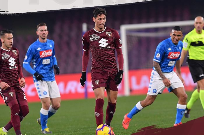 Hasil imbang 0-0 mewarnai laga Napoli vs Torino di Stadion San Paolo dalam lanjutan Liga Italia, Minggu (17/2/2019). 