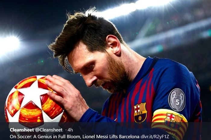 Megabintang Barcelona, Lionel Messi, menjadi ancaman untuk Liverpool di Liga Champions