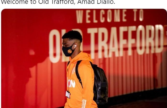 Pemain Manchester United, Amad Diallo.