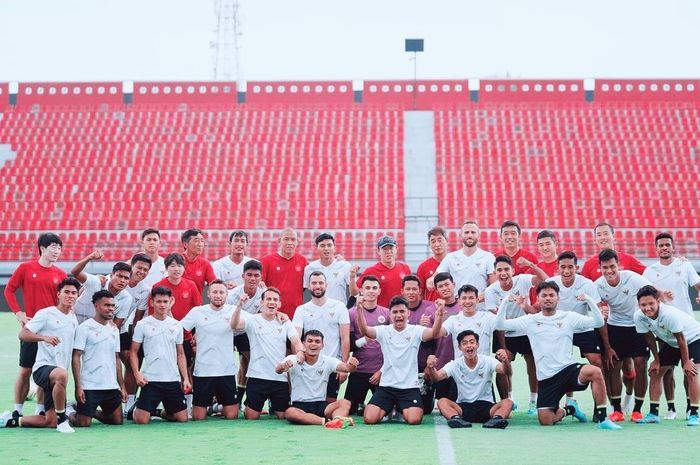 Skuad timnas Indonesia jelang Piala AFF 2022.