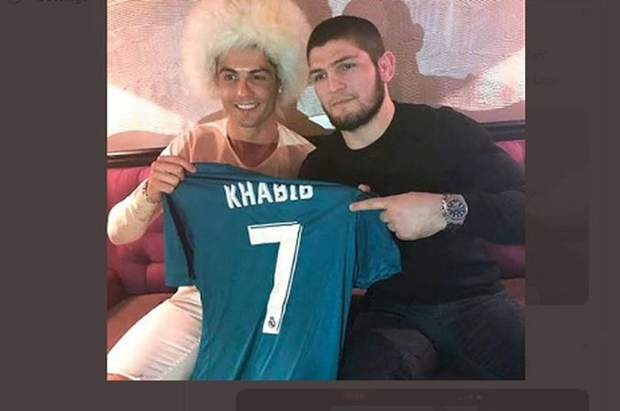 Megabintang Juventus, Cristiano Ronaldo dukung Khabib Nurmagomedov kalahkan Justin Gaethje di UFC 254.