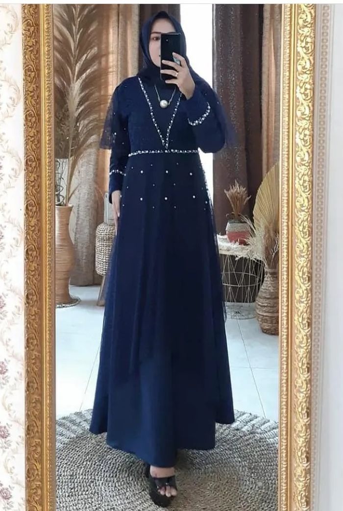 New Arrival Gamis Payet Tille Dot Premium Quality Rp255 Ribu