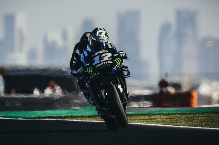 Maverick Vinales, saat melakoni sesi latihan bebas MotoGP Argentina (29/3/2019)