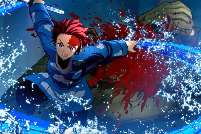 One of the scenes in the first trailer for the Kimetsu no Yaiba game.