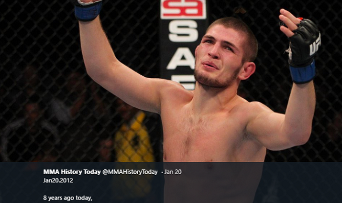 twitter.com/MMAHistoryToday__
Petarung UFC, Khabib Nurmagomedov.
