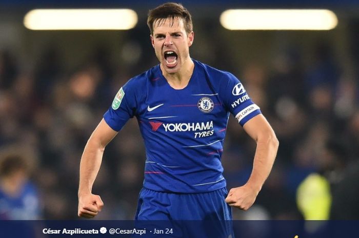 Bek Chelsea, Cesar Azpilicueta memberikan pernyataan maafnya kepada para pendukung atas kekalahan memalukan 6-0 dari Man City.