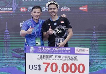 Juara, Intip Momen Anthony Sinisuka Ginting di China Open 2018!