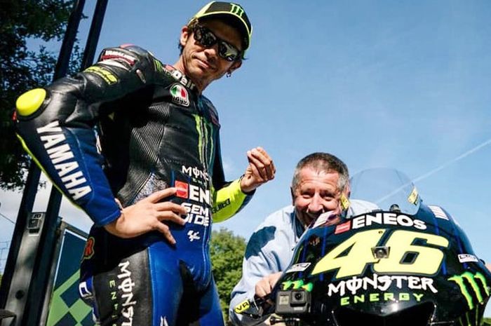 Pembalap legendaris MotoGP, Valentino Rossi saat masih bersama tim Yamaha pabrikan.