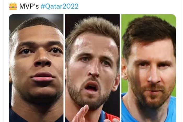 Kylian Mbappe, Harry Kane, Lionel Messi, termasuk urutan teratas kandidat top scorer Piala Dunia 2022.