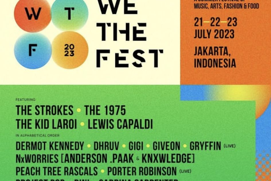 Daftar Lengkap Lineup We The Fest 2023 Phase 1, The Strokes hingga
