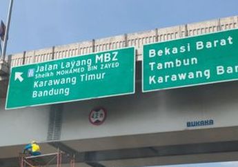Jalan Tol Layang Japek Nggk ada Lagi, Ganti Nama Menjadi MBZ