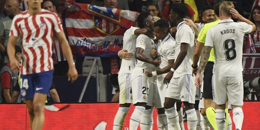 Hasil Liga Spanyol - Diwarnai Aksi Brutal Suporter dan Gol Bahu, Real Madrid Hantam Atletico Madrid