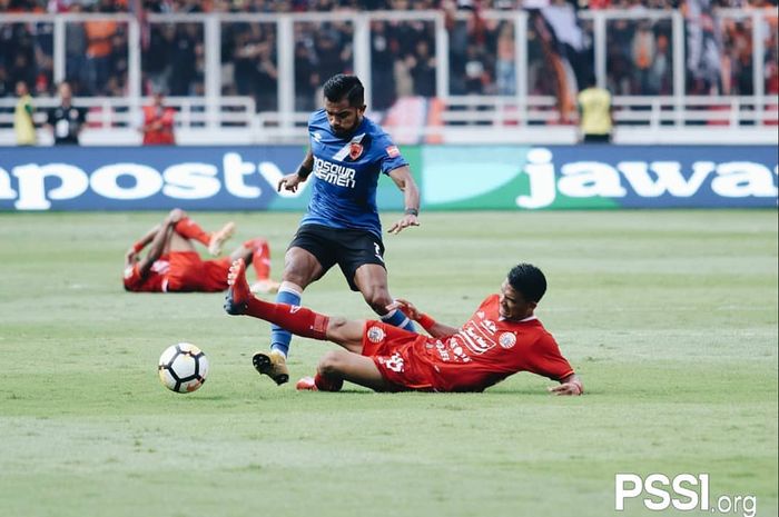 Persija Jakarta Vs PSM Makassar pada final leg pertama Piala Indonesia 2018 di Stadion Utama Gelora Bung Karno (SUGBK), Minggu (21/7/2019).