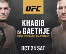 Poster Resmi UFC 254 Khabib Nurmagomedov Vs Gaethje, Duel Antar Juara!