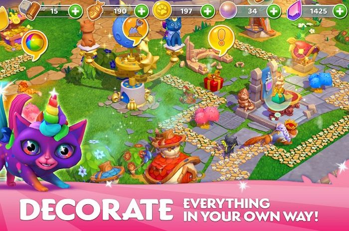 Cats &  Magic: Dream Kingdom, a cat city simulation game