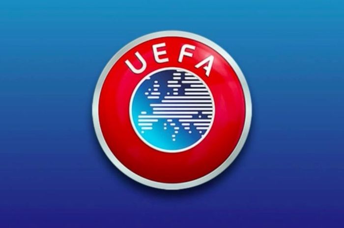 Logo induk sepak bola Uni Eropa, UEFA.