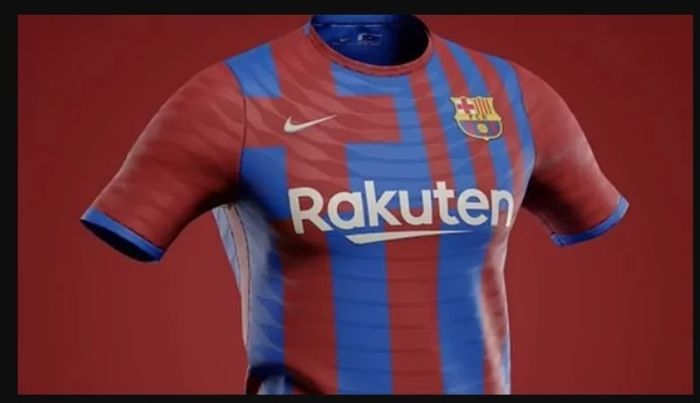 Bocoran kostum Barcelona untuk musim 2021-2022.
