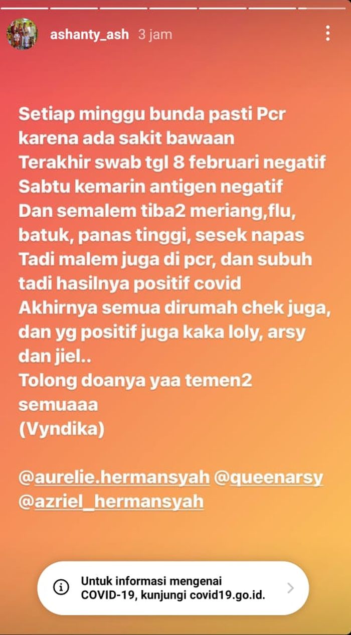 Unggahan Ashanty