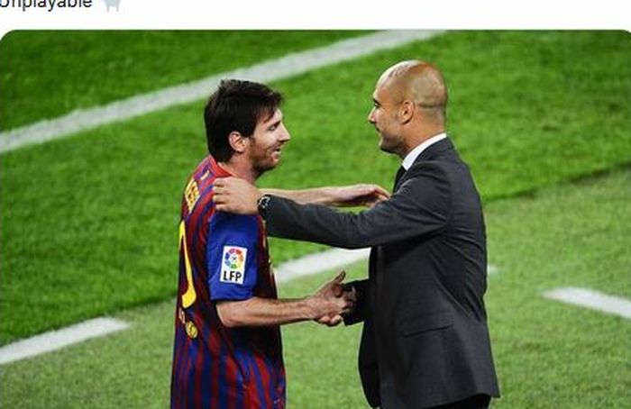 Lionel Messi saat menjadi anag asuh Pep Guardiola.