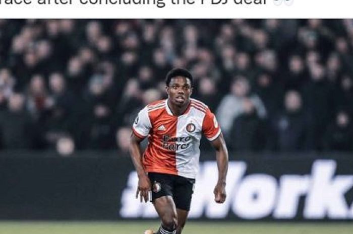 Bek kiri Feyenoord Rotterdam, Tyrell Malacia.