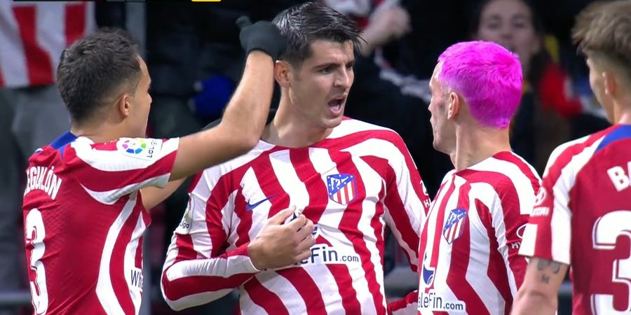 Video Kocak Alvaro Morata Tidak Sadar Sudah Cetak Gol hingga Diberi Tahu Griezmann