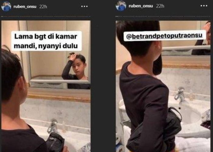 Ruben Onsu pergoki kelakuan Betrand Peto di kamar mandi