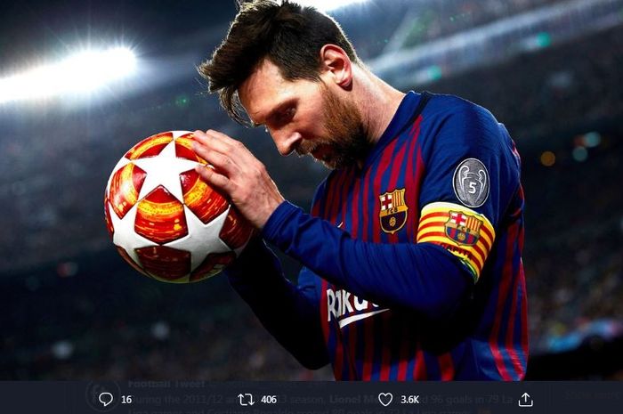 Lionel Messi, kapten Barcelona.