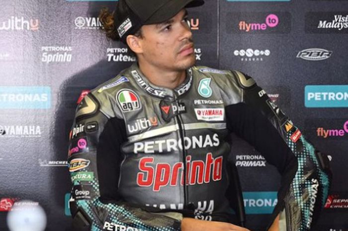 Pembalap Petronas Yamaha SRT, Franco Morbidelli, berharap Johann Zarco (Esponsorama Racing) mendapat sanksi akibat insiden yang mereka alami pada balapan MotoGP Austria di Red Bull Ring, Austria, 16 Agustus 2020.