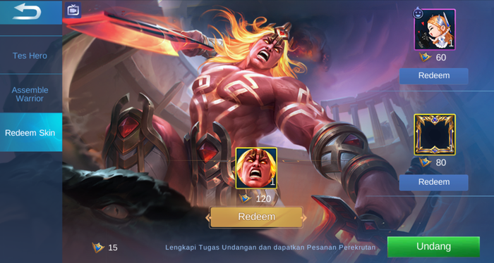Redeem skin Lapu-Lapu (Vulcan) permanen