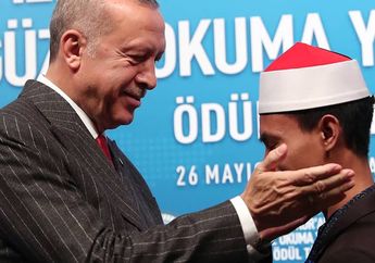 Jadi Juara 1 MTQ Internasional, Potret Anak Kuli Batu Bata Asal Bima Diunggah Presiden Turki