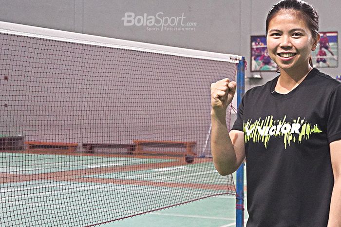 Pebulutangkis Ganda Putri Indonesia, Greysia Polii saat diwawancara oleh Bolasport.com di Pelatnas PBSI, Cipayung, Jakarta (27/2/2020)