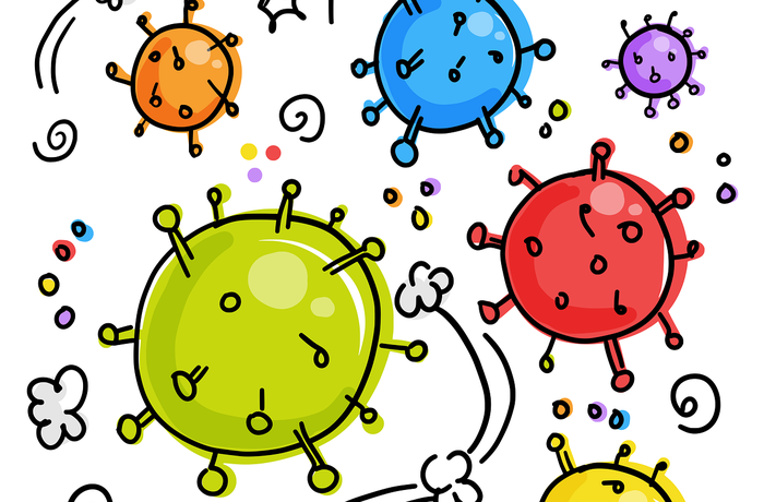 Virus corona (ilustrasi)