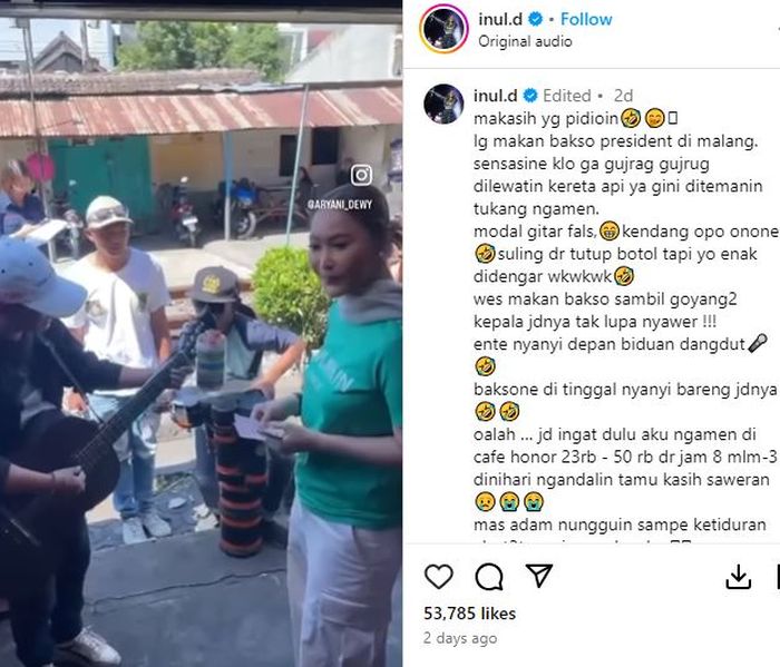 Unggahan Inul Daratista