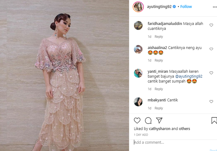 komentar netizen memuji kecantikan Ayu Ting Ting