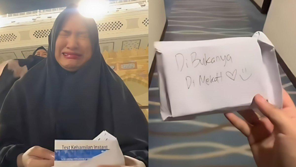Viral, wanita dapat amplop dari sahabat yang disuruh buka saat sudah di Mekkah, isinya bikin mewek 